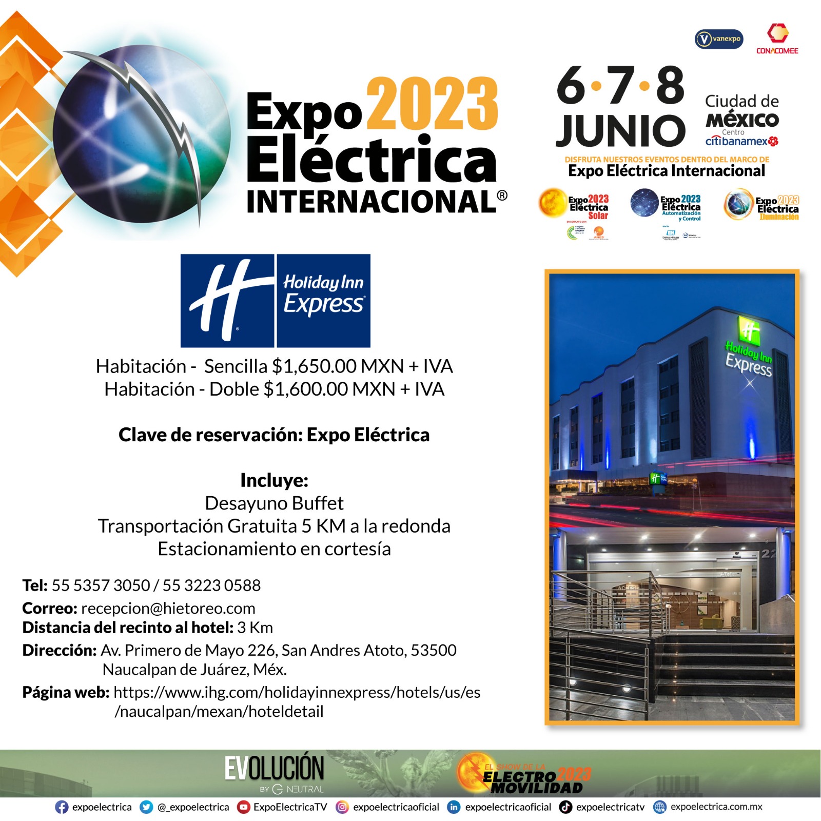 Expo Eléctrica | Hospedaje